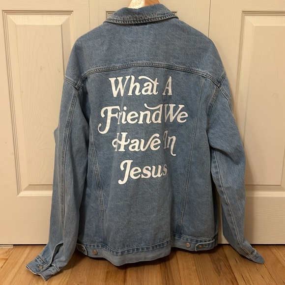 Elevated Faith light blue Denim Jacket size 2X - Picture 9 of 9
